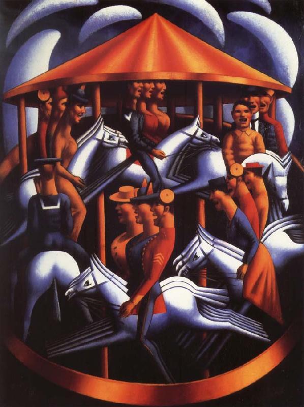 Mark Gertler Merry-go-Round oil painting image